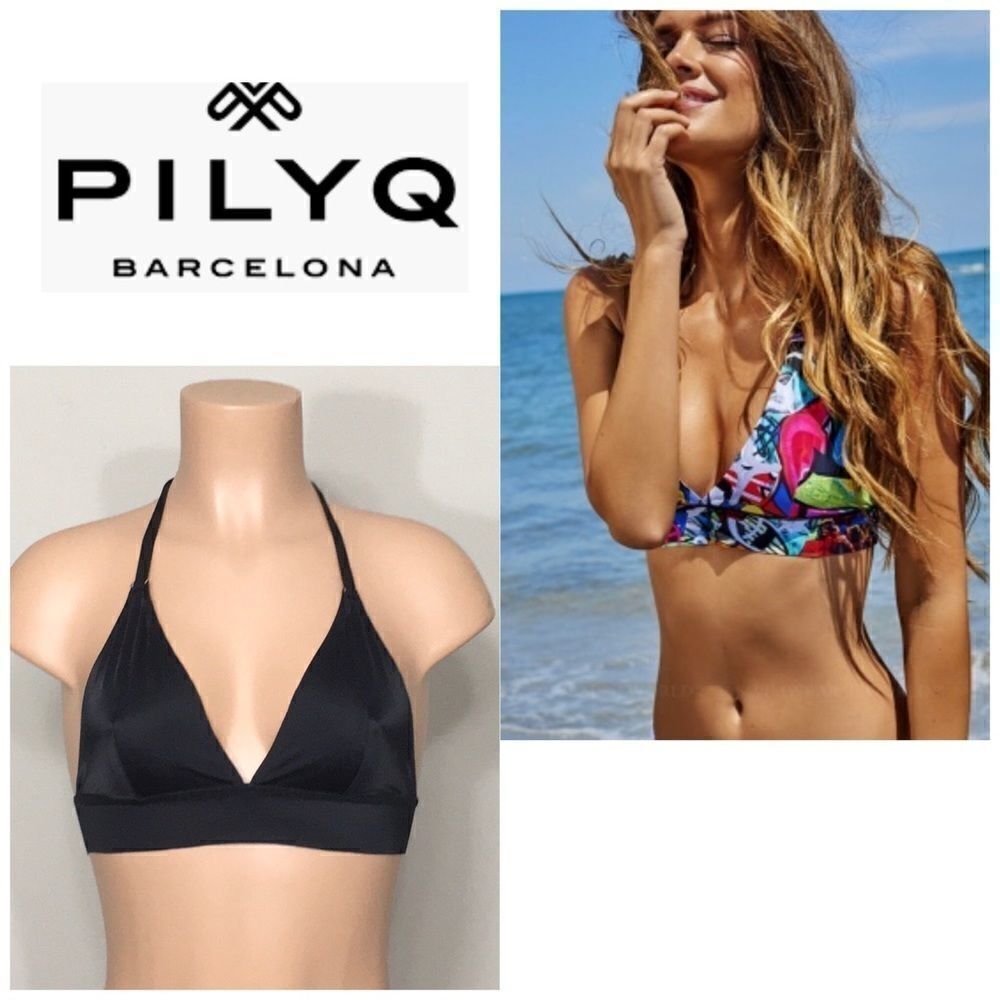 PILYQ reversible seamless bikini top. Small